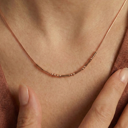 Morse Code Necklace
